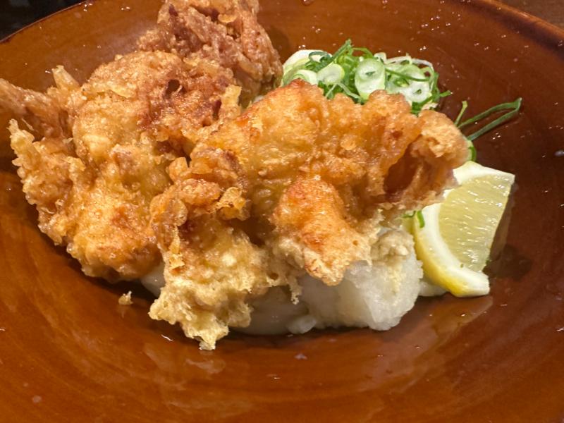 とり天ぶっかけ